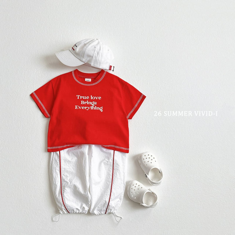 Vivid I - Korean Children Fashion - #childrensboutique - Nylon Line Track Pants - 11