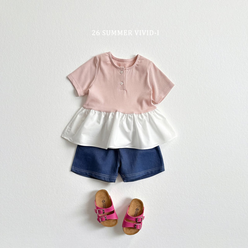 Vivid I - Korean Children Fashion - #childrensboutique - Mini Ribbed One-piece Tee - 10