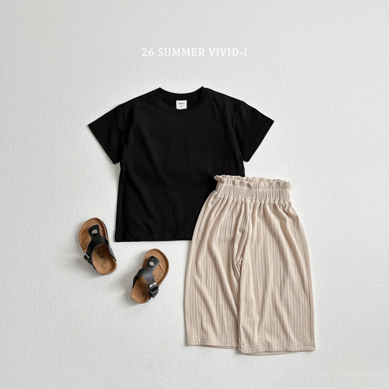 Vivid I - Korean Children Fashion - #childrensboutique - Pleated Banding Wide Pants - 7