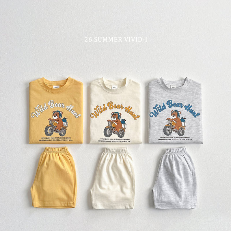Vivid I - Korean Children Fashion - #childrensboutique - Bike Bear Set - 3