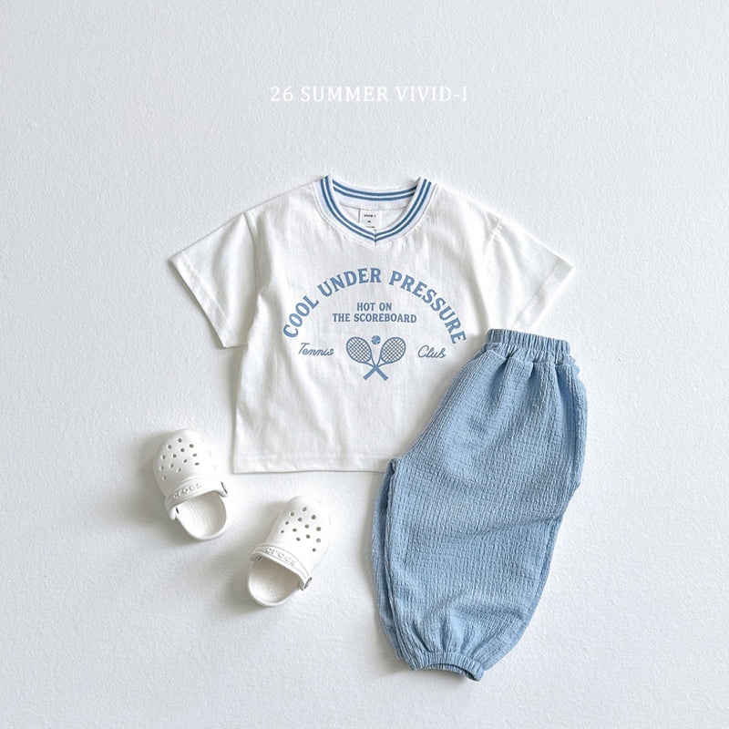 Vivid I - Korean Children Fashion - #childrensboutique - V-Neck Tennis Set - 11