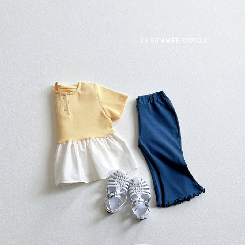 Vivid I - Korean Children Fashion - #childrensboutique - Spandex Frill Cropped Pants - 8