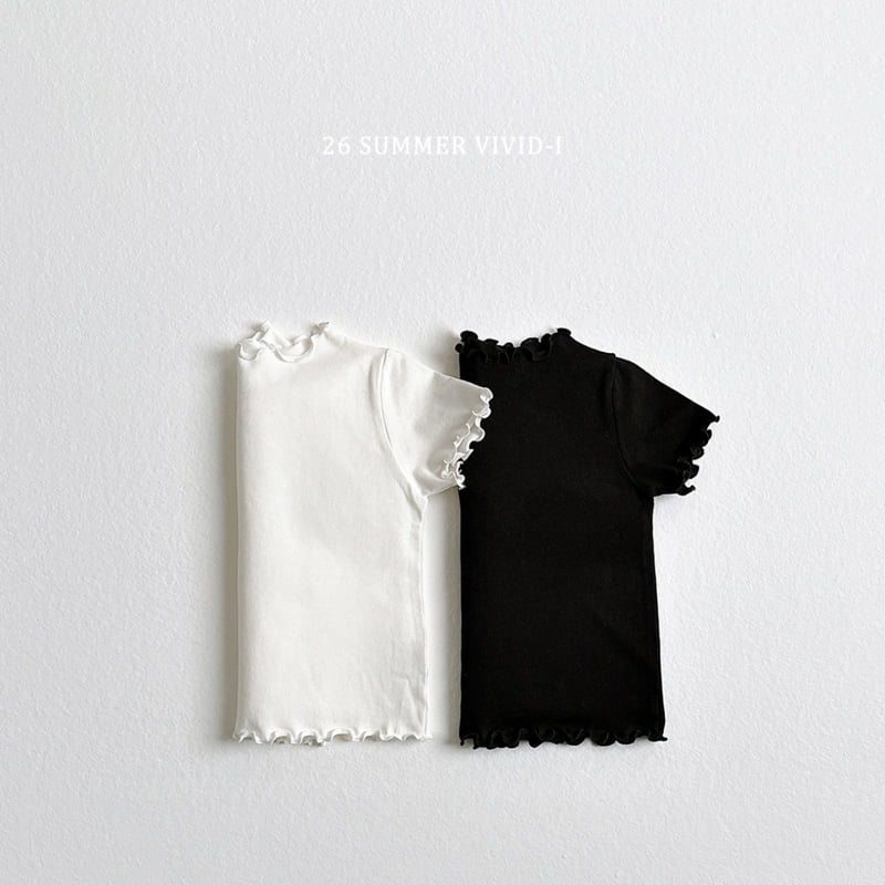 Vivid I - Korean Children Fashion - #childrensboutique - Essential Frill Tee - 3