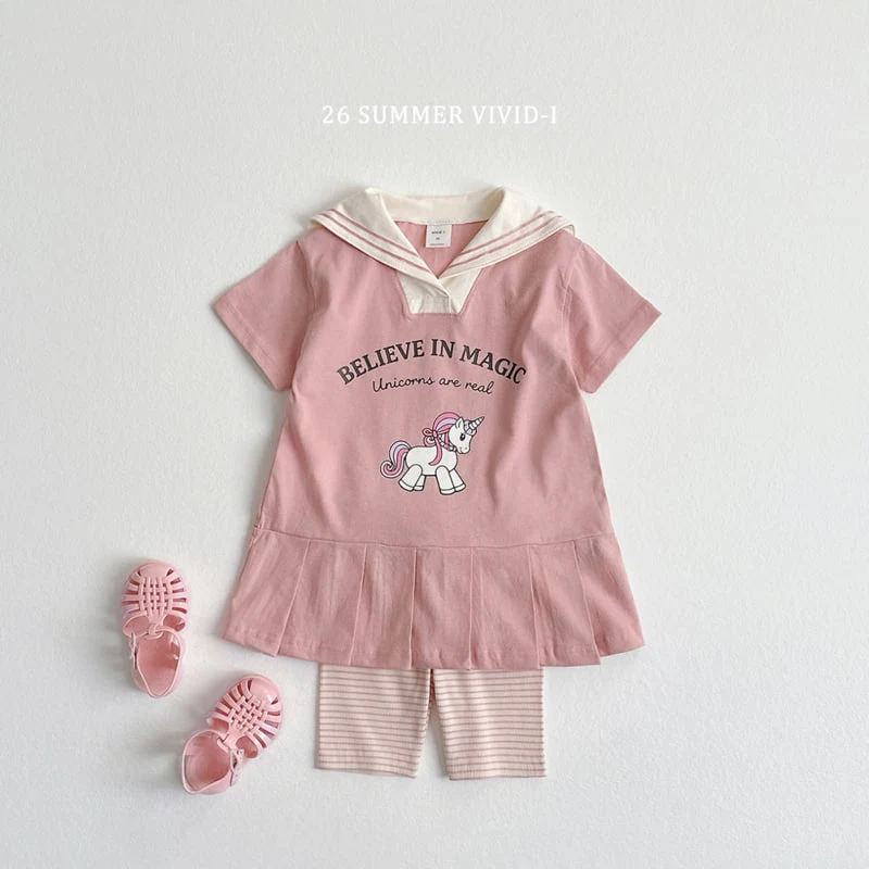 Vivid I - Korean Children Fashion - #childrensboutique - Unicorn Sailor One-piece - 12