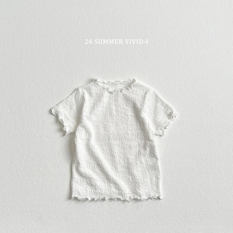 Vivid I - Korean Children Fashion - #childrensboutique - Yoru Slub Frill Tee - 4