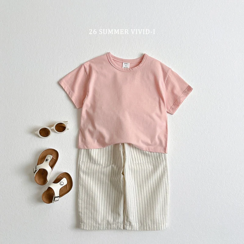 Vivid I - Korean Children Fashion - #designkidswear - Short Sleeve Tee (set of 2) - 12