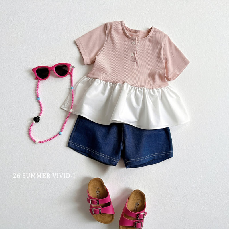 Vivid I - Korean Children Fashion - #designkidswear - Mini Ribbed One-piece Tee - 11