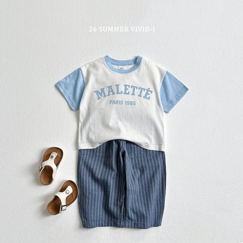 Vivid I - Korean Children Fashion - #designkidswear - Marie Ribbed Short Sleeve Tee - 10