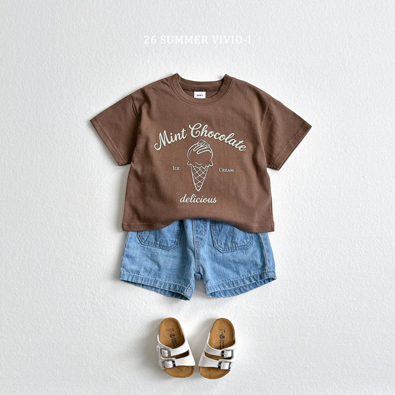 Vivid I - Korean Children Fashion - #designkidswear - Slub Pocket Denim Shorts - 7
