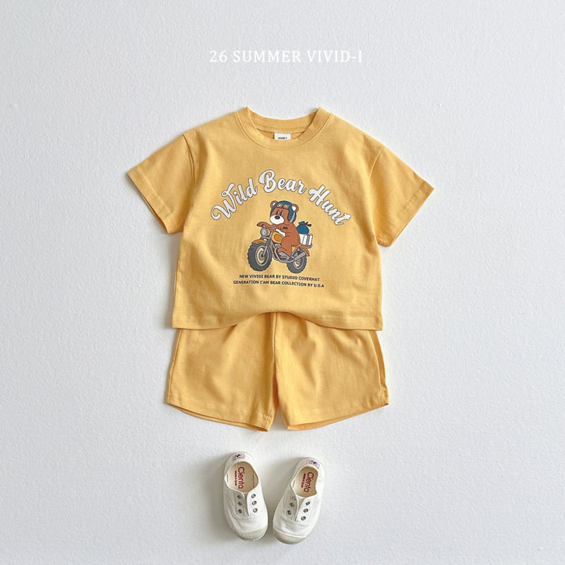 Vivid I - Korean Children Fashion - #childrensboutique - Bike Bear Set - 4