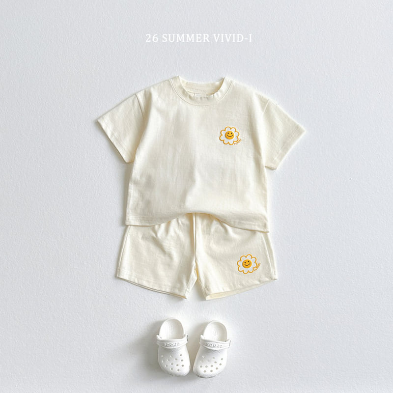 Vivid I - Korean Children Fashion - #designkidswear - Smile Embossed Set - 3