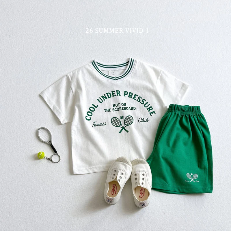 Vivid I - Korean Children Fashion - #designkidswear - V-Neck Tennis Set - 12