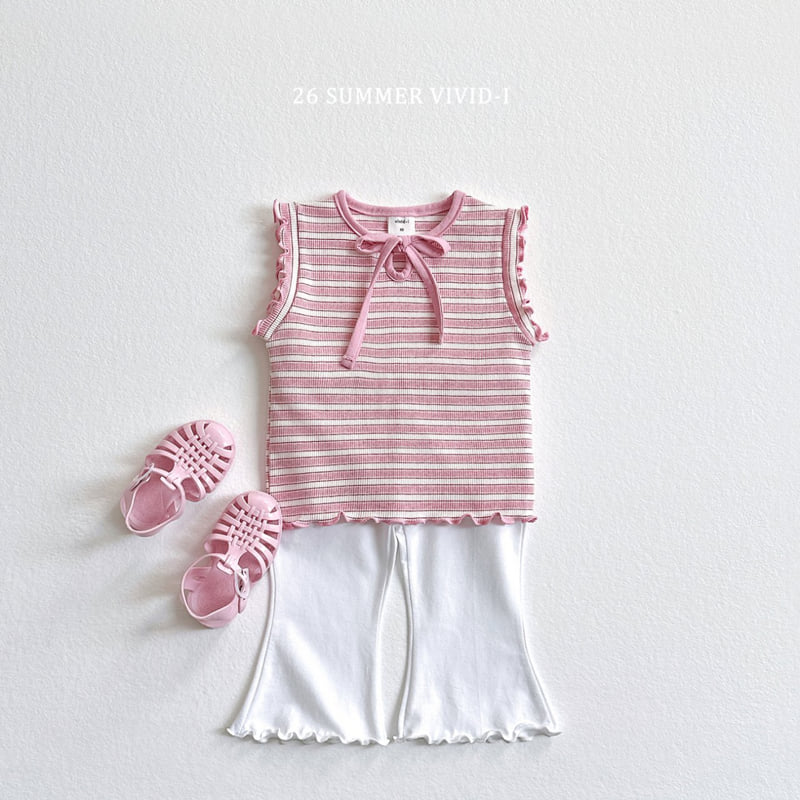 Vivid I - Korean Children Fashion - #designkidswear - Spandex Frill Cropped Pants - 9