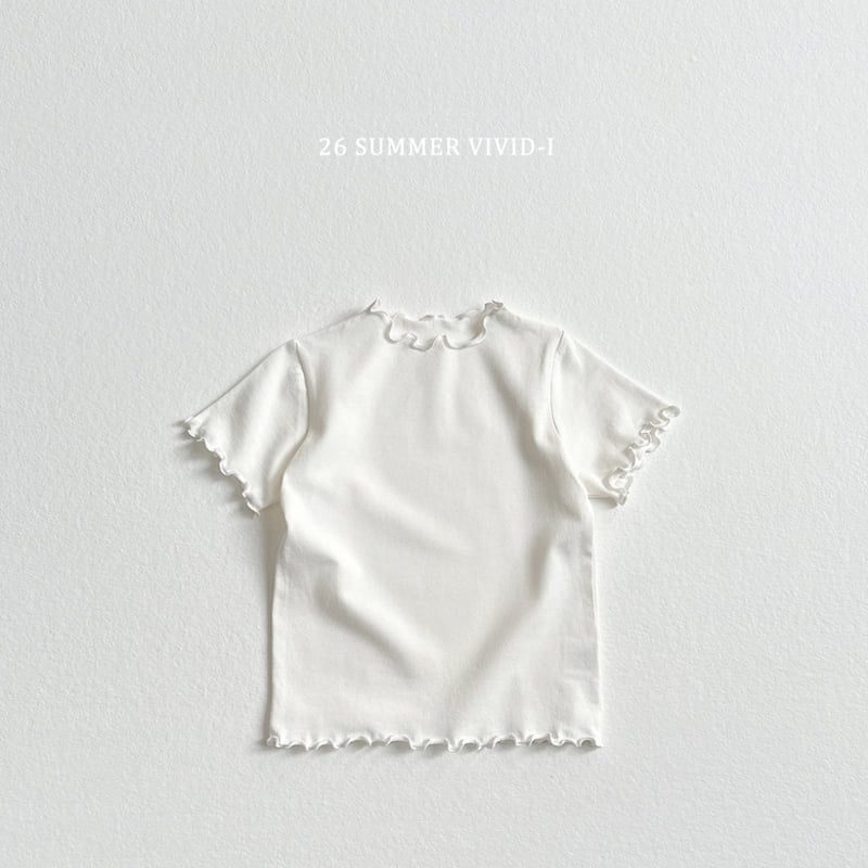 Vivid I - Korean Children Fashion - #childrensboutique - Essential Frill Tee - 4