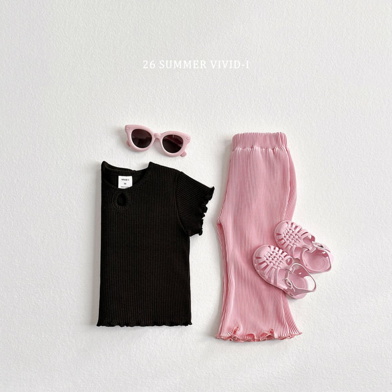 Vivid I - Korean Children Fashion - #discoveringself - Color Pleated Flared Cropped Pants - 8