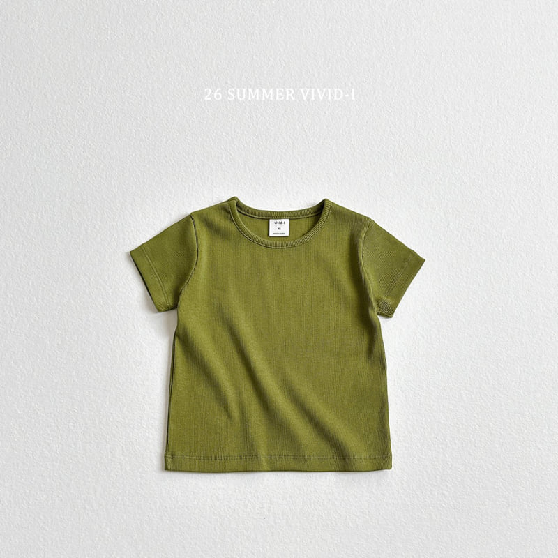 Vivid I - Korean Children Fashion - #discoveringself - Pastel Ribbed Tee - 6