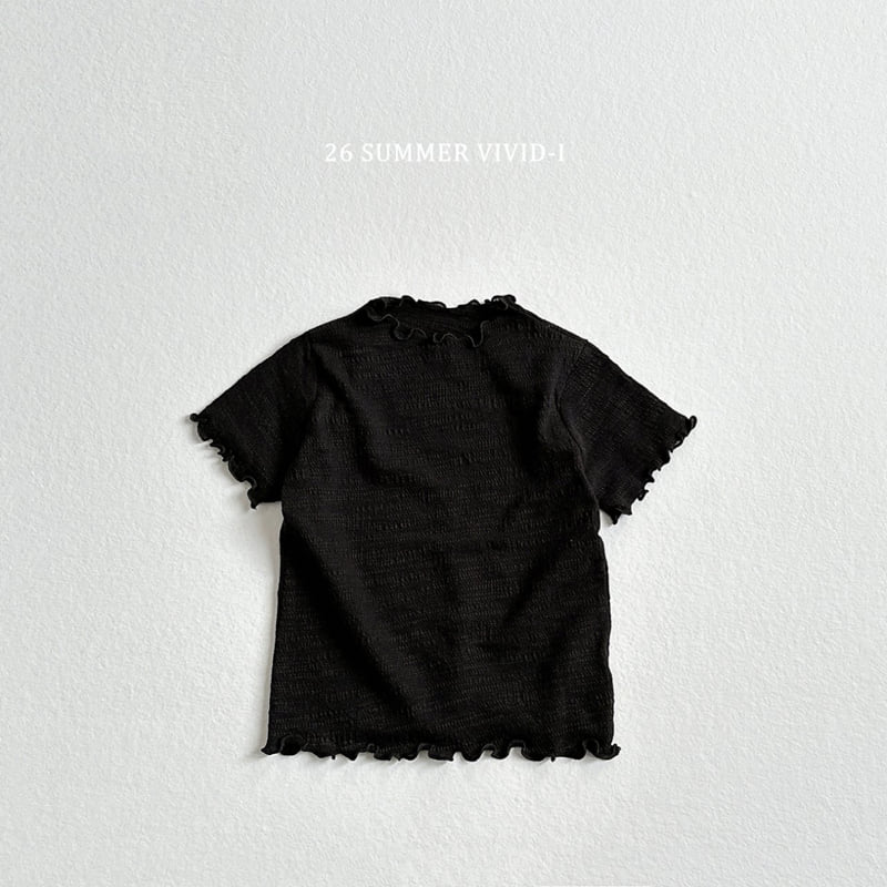 Vivid I - Korean Children Fashion - #discoveringself - Yoru Slub Frill Tee - 5