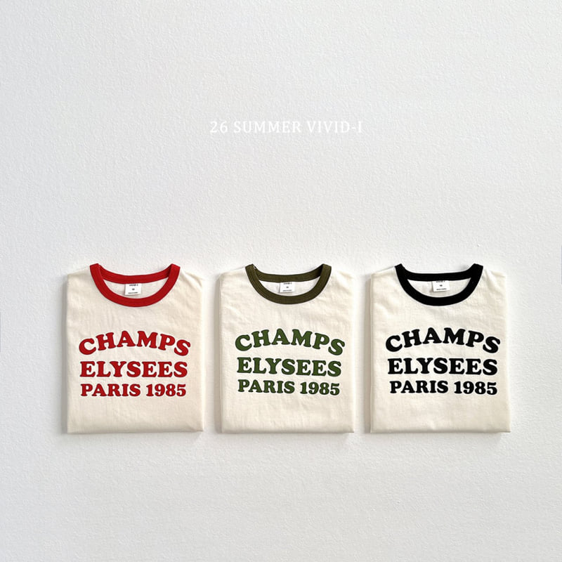 Vivid I - Korean Children Fashion - #discoveringself - Champs Ribbed Short Sleeve Tee - 3
