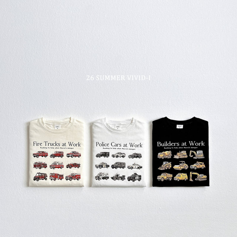 Vivid I - Korean Children Fashion - #discoveringself - Mini Car Short Sleeve Tee