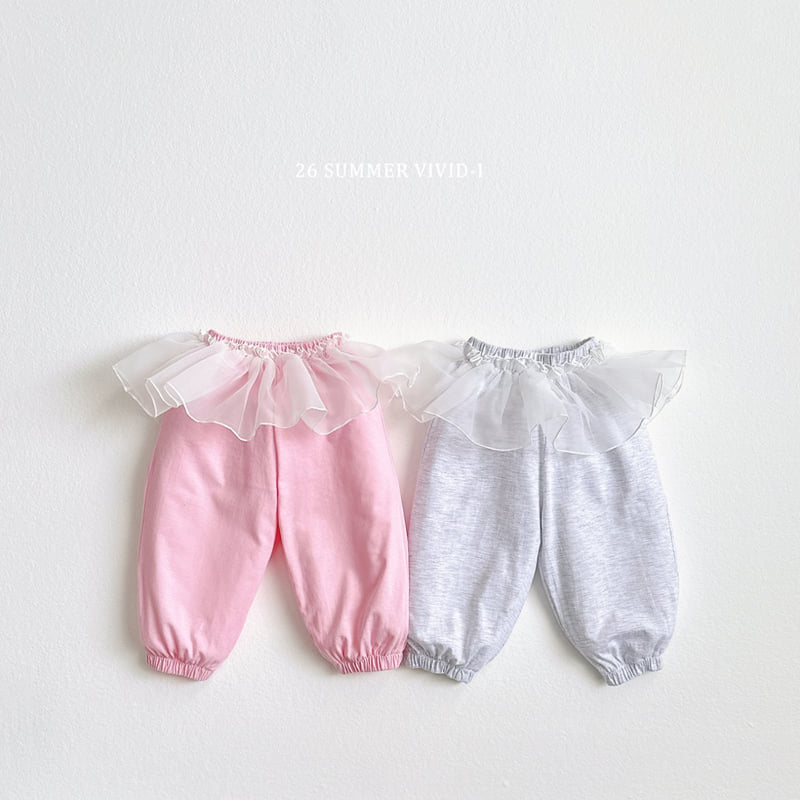 Vivid I - Korean Children Fashion - #discoveringself - Summer Frill Chiffon Jogger Pants