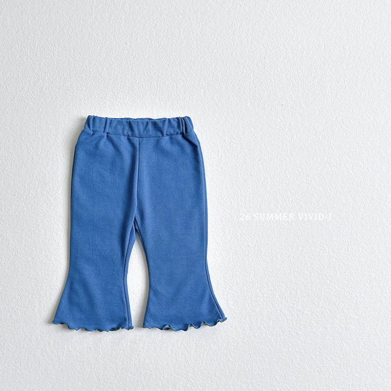Vivid I - Korean Children Fashion - #discoveringself - Summer Indigo Flared Cropped Pants - 3
