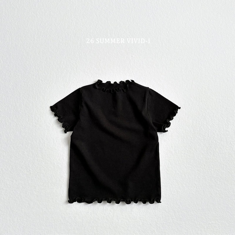 Vivid I - Korean Children Fashion - #discoveringself - Essential Frill Tee - 5