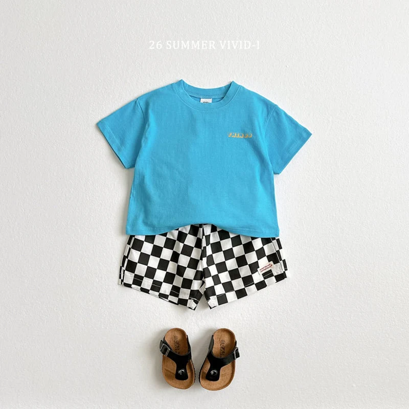 Vivid I - Korean Children Fashion - #fashionkids - Point Label Shorts - 12