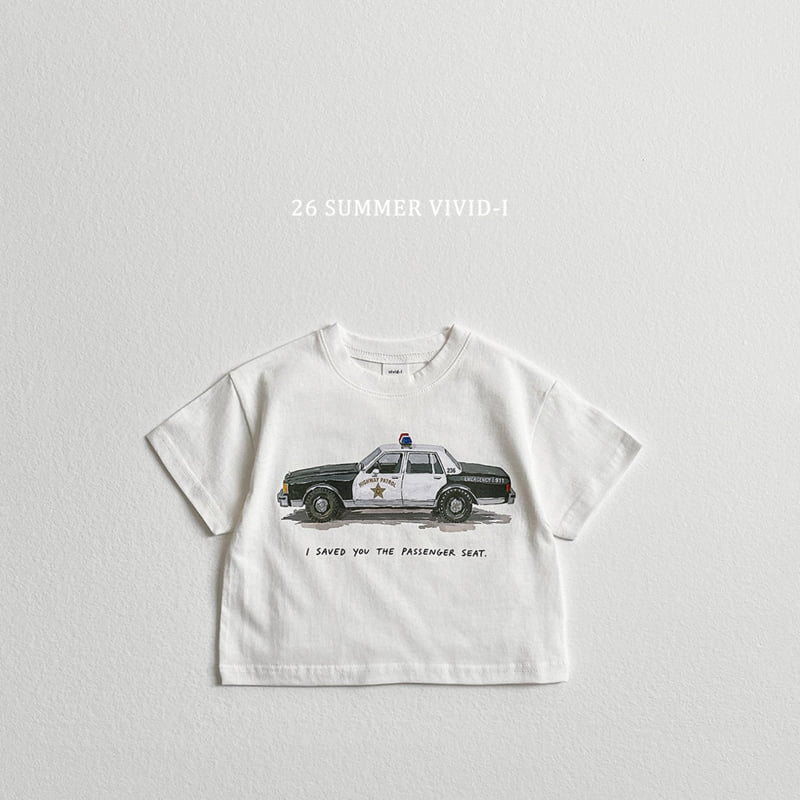 Vivid I - Korean Children Fashion - #fashionkids - Vintage Car Short Sleeve Tee - 5