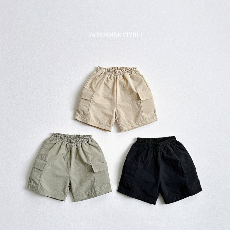 Vivid I - Korean Children Fashion - #fashionkids - Nylon Cargo Shorts