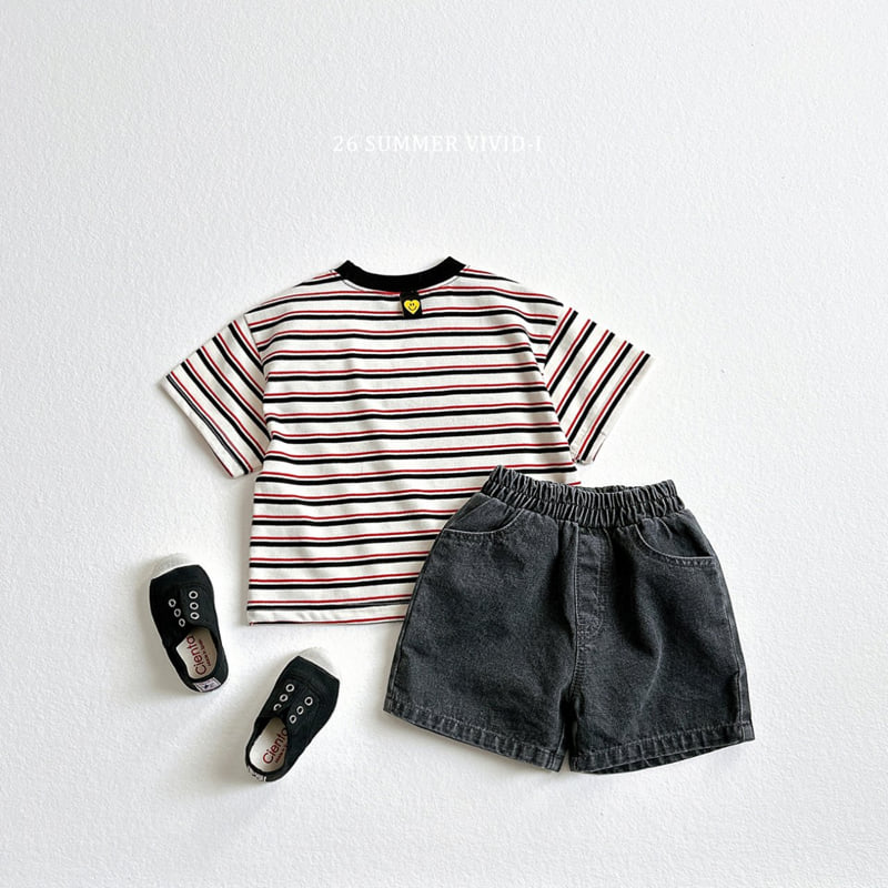 Vivid I - Korean Children Fashion - #fashionkids - Basic Denim Shorts - 12