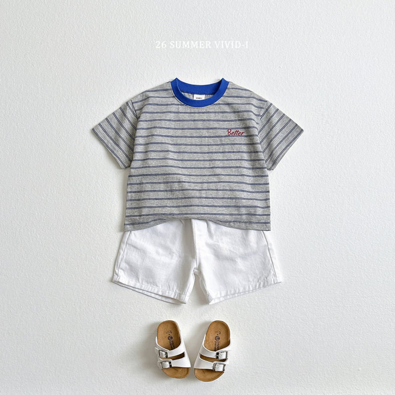Vivid I - Korean Children Fashion - #fashionkids - Better Embroidery Striped Tee - 12