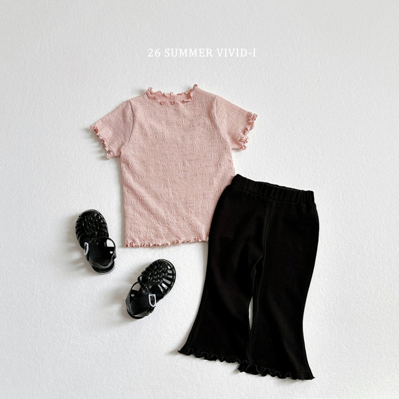 Vivid I - Korean Children Fashion - #fashionkids - Spandex Frill Cropped Pants - 11