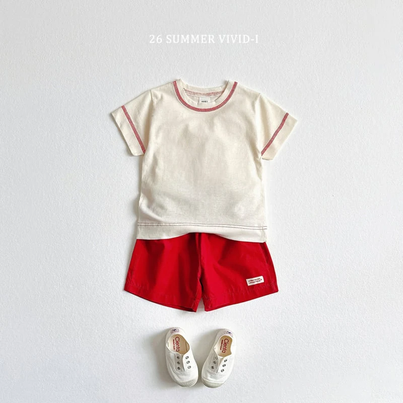 Vivid I - Korean Children Fashion - #fashionkids - Silket Rib Short Sleeve Tee - 7