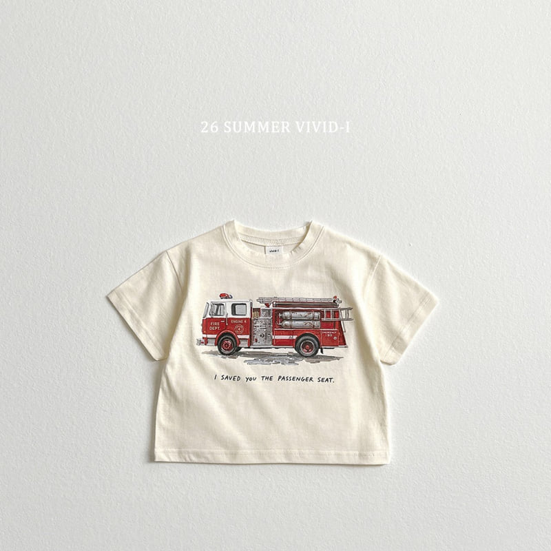 Vivid I - Korean Children Fashion - #kidsshorts - Vintage Car Short Sleeve Tee - 6
