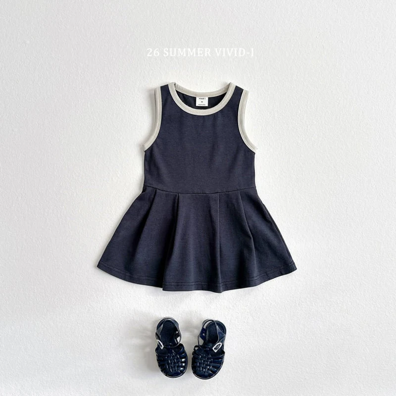 Vivid I - Korean Children Fashion - #fashionkids - Tennis Sleeveless One-piece - 4