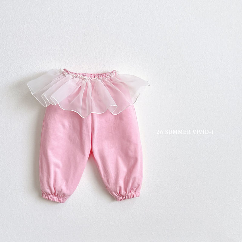 Vivid I - Korean Children Fashion - #kidsshorts - Summer Frill Chiffon Jogger Pants - 3