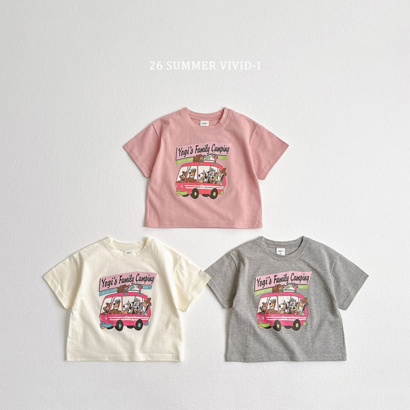 Vivid I - Korean Children Fashion - #fashionkids - Vintage Camping Short Sleeve Tee - 4