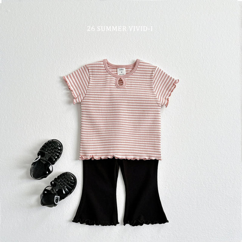 Vivid I - Korean Children Fashion - #kidsshorts - Spandex Frill Cropped Pants - 12