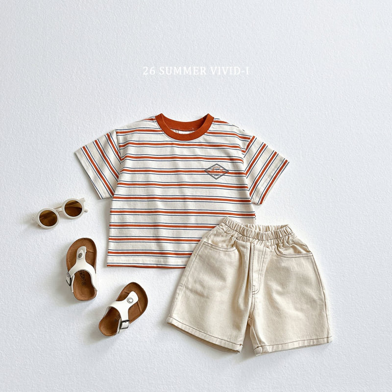 Vivid I - Korean Children Fashion - #kidsshorts - Stitch Cotton Shorts - 6