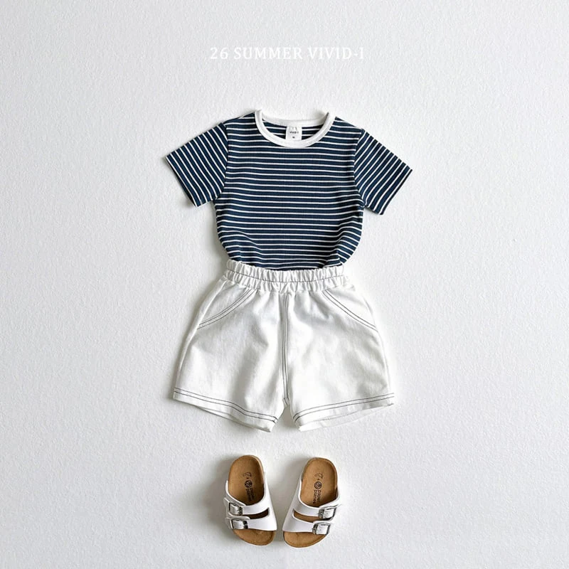 Vivid I - Korean Children Fashion - #kidsshorts - Spandex Denim Shorts - 5