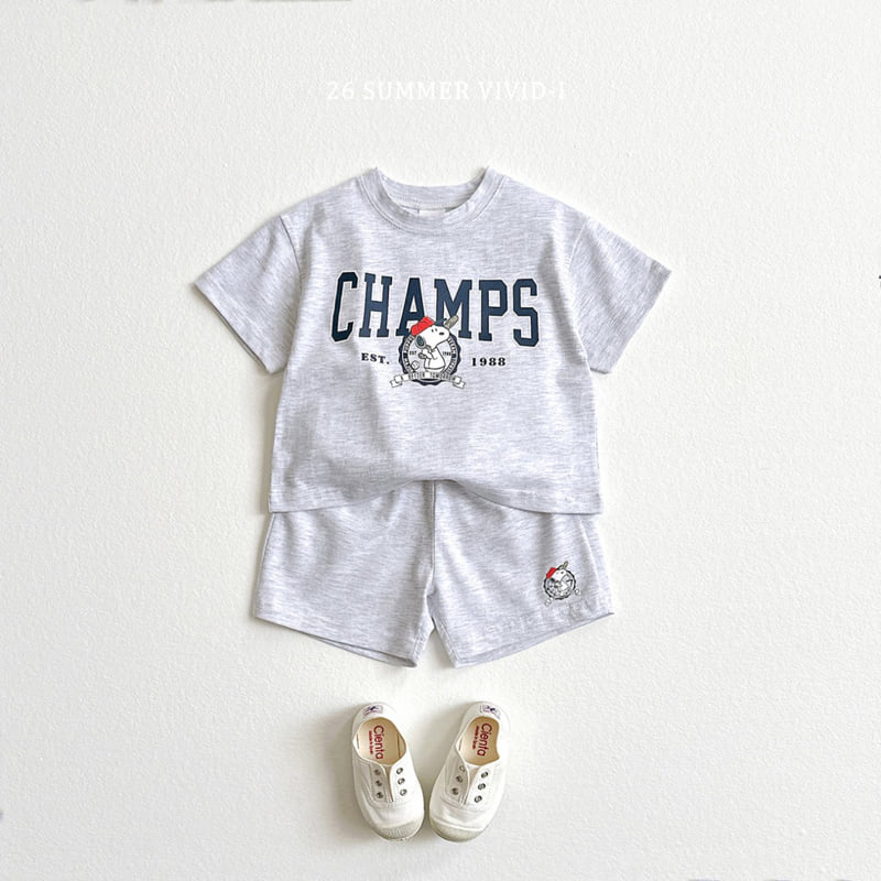 Vivid I - Korean Children Fashion - #fashionkids - Baseball Champs Set - 4