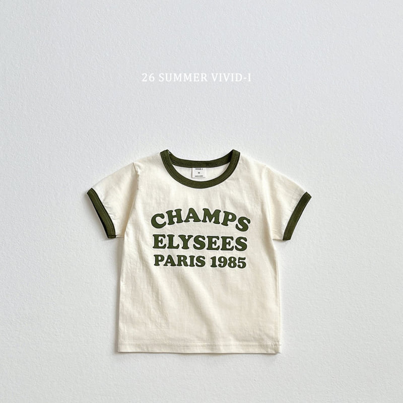 Vivid I - Korean Children Fashion - #kidsstore - Champs Ribbed Short Sleeve Tee - 6