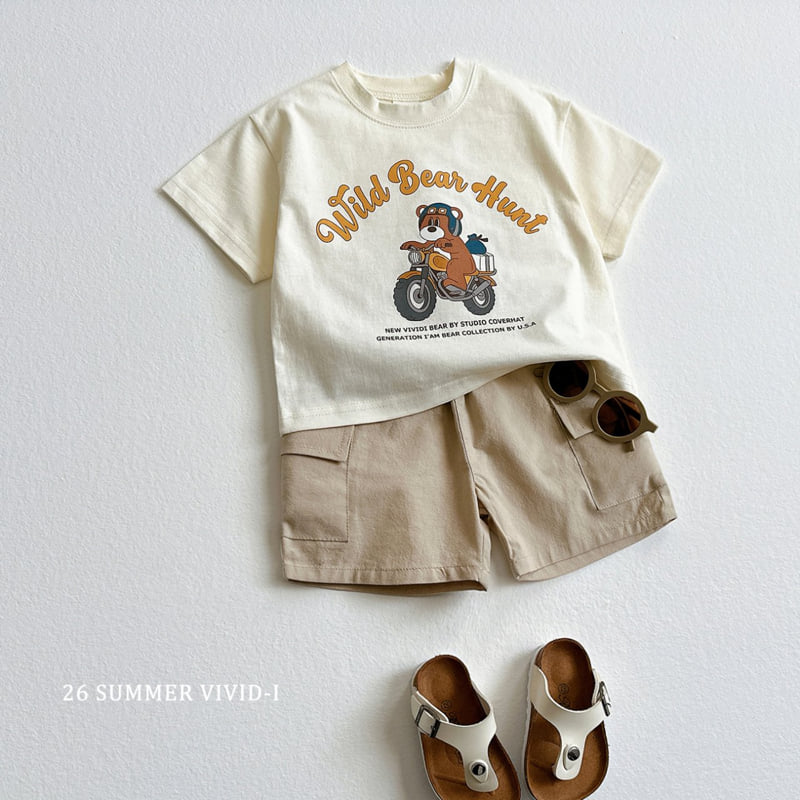 Vivid I - Korean Children Fashion - #kidsstore - Cotton Cargo Shorts - 12