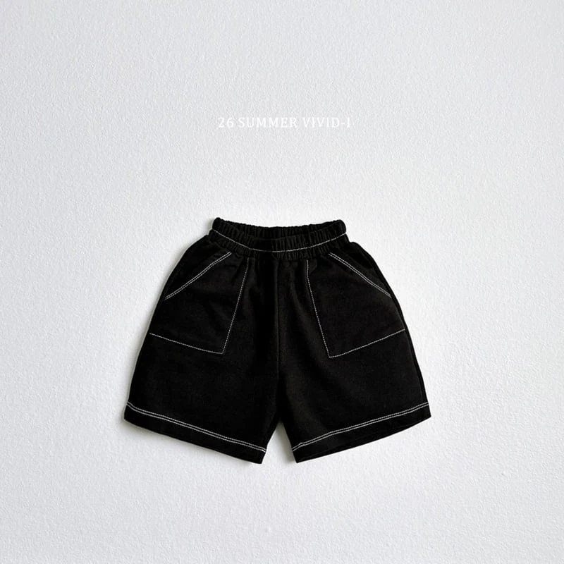 Vivid I - Korean Children Fashion - #kidsstore - Sweat Stitch Shorts - 6