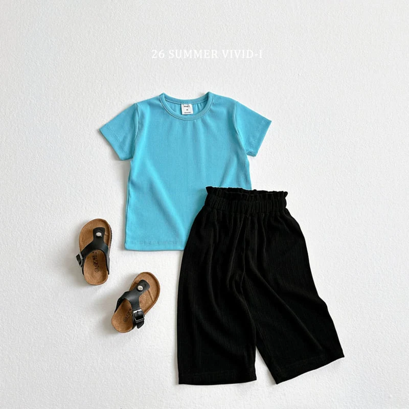 Vivid I - Korean Children Fashion - #kidsstore - Pleated Banding Wide Pants - 12
