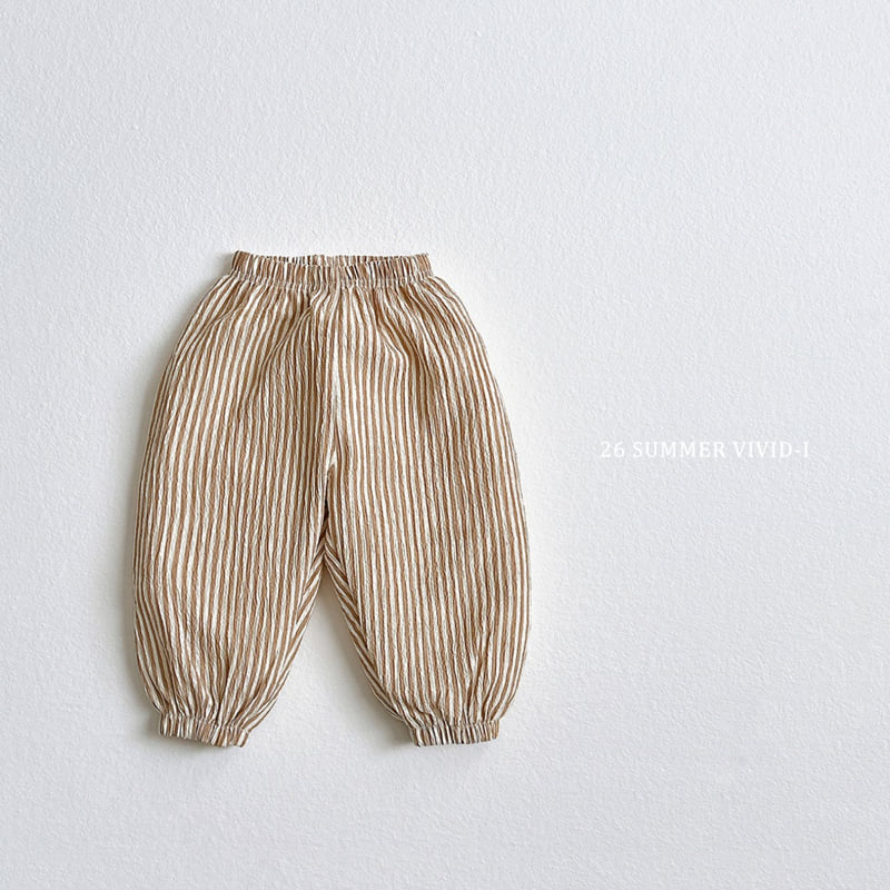 Vivid I - Korean Children Fashion - #kidsstore - Vertical Yoru Loose Pants - 6