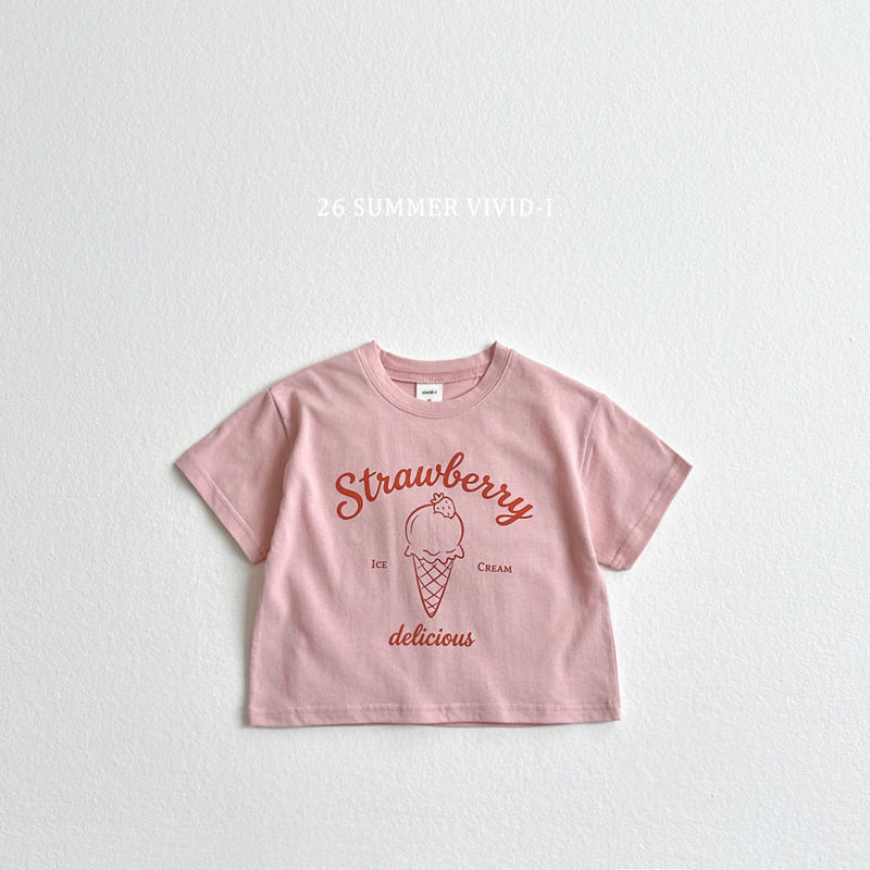 Vivid I - Korean Children Fashion - #kidsstore - Ice Cream Short Sleeve Tee - 5