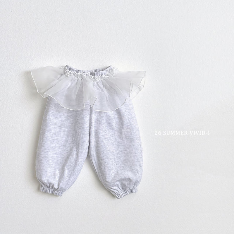 Vivid I - Korean Children Fashion - #kidsshorts - Summer Frill Chiffon Jogger Pants - 4