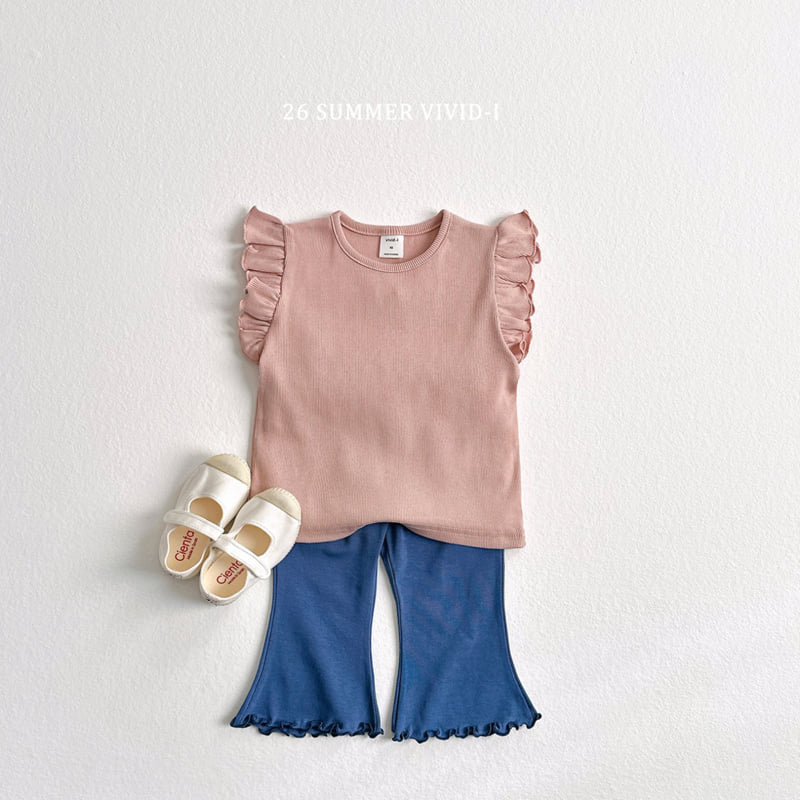 Vivid I - Korean Children Fashion - #kidsstore - Summer Indigo Flared Cropped Pants - 6