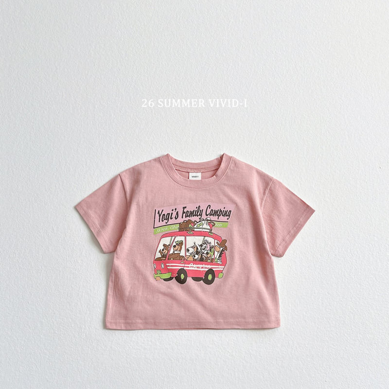 Vivid I - Korean Children Fashion - #kidsstore - Vintage Camping Short Sleeve Tee - 5